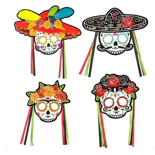 MASCARA X 4 CATRINA 38*29cm - Máscaras y Antifaces