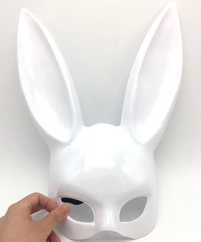 Mascara conejo blanca unisex