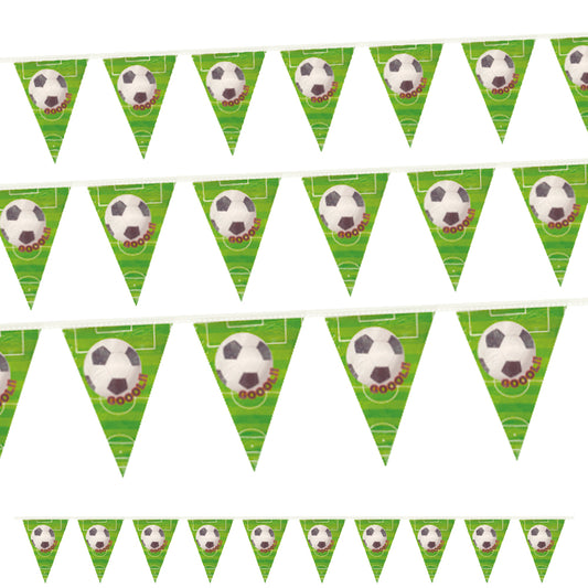Banderin triangulos futbol - Decoración