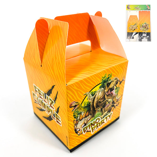 Caja Sorpresa Dino Jurasico x 6 unidades. - Piñatas y Sorpresas