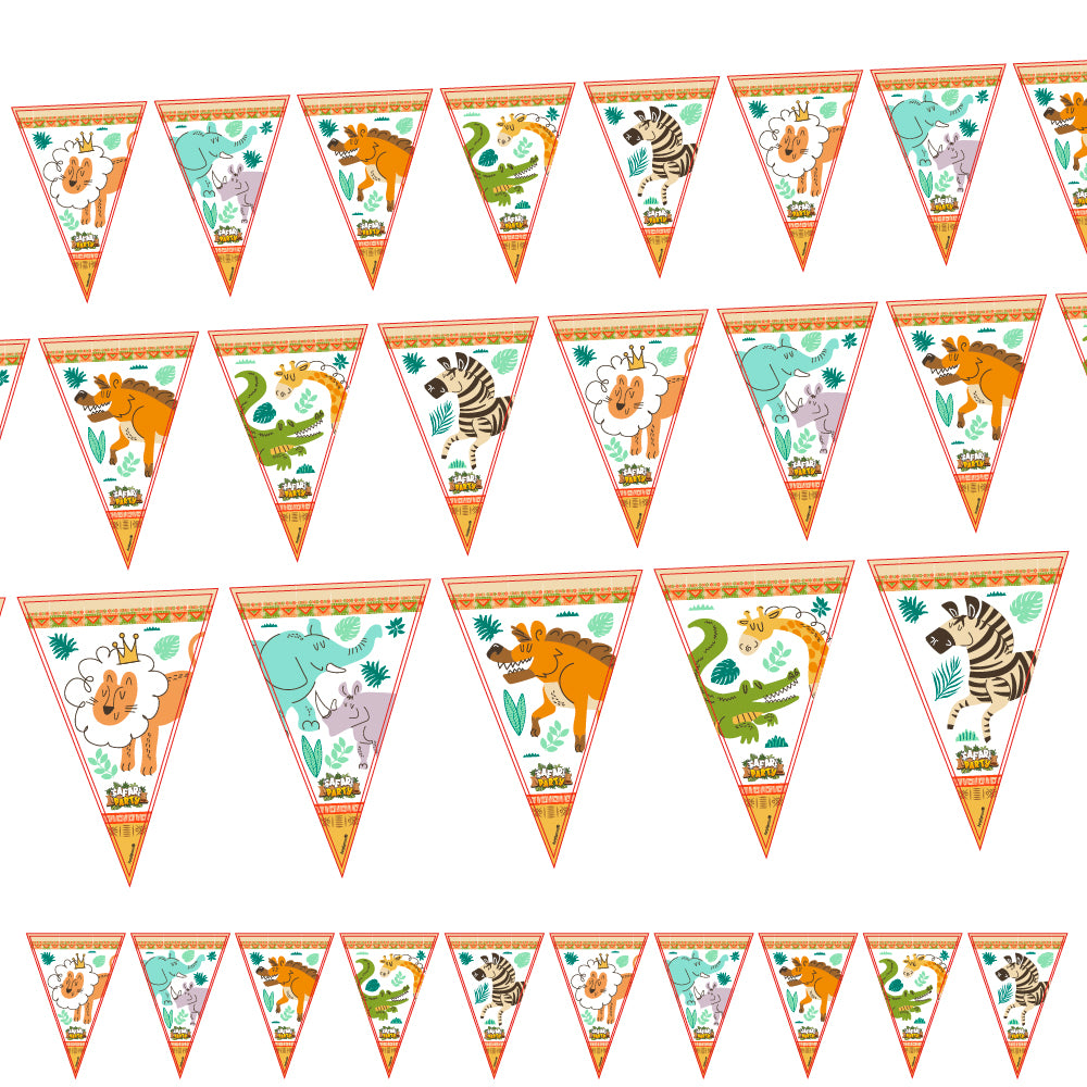 Banner Banderin Safari Party - Decoración