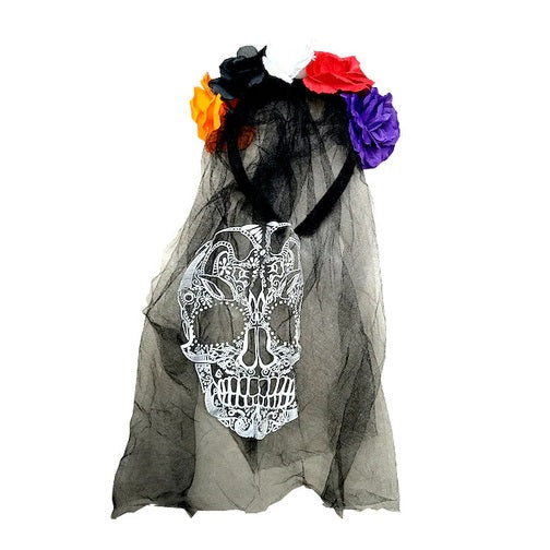 CINTILLO FLORES VELO CALAVERA CATRINA