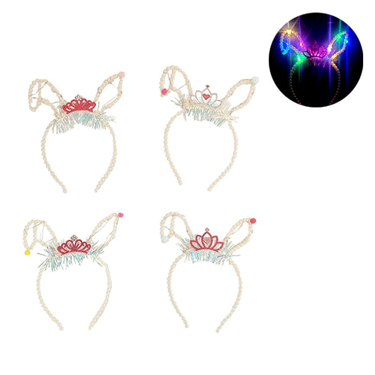 CINTILLO PERLAS CONEJA LED - Cintillos y Coronas