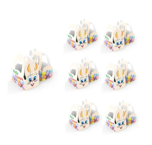 Pack de 6 Cajitas Conejito Pascua de Resureccion  22x19x11.5