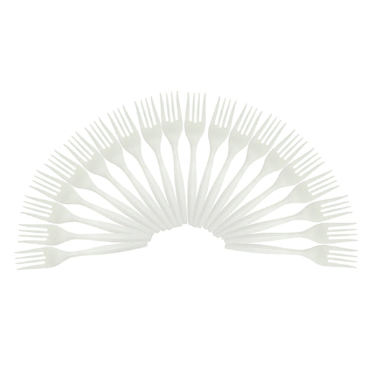 Tenedor Eco Plastico X 20 Blanco