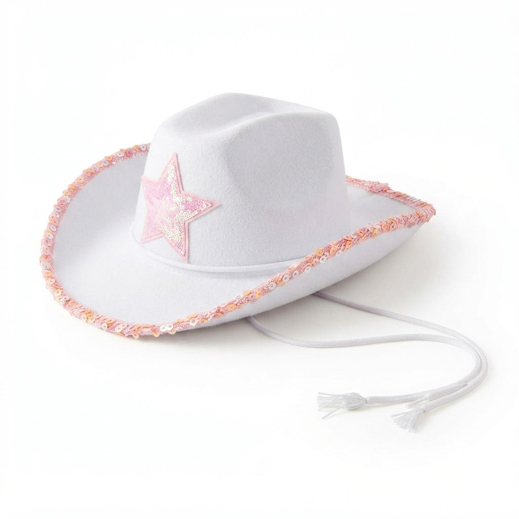 Sombrero Vaquero Estrella con Lentejuelas