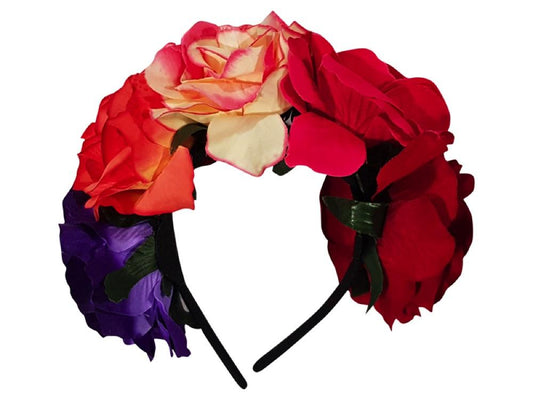 Corona De Flores Colores - Airy - Carnaval Online