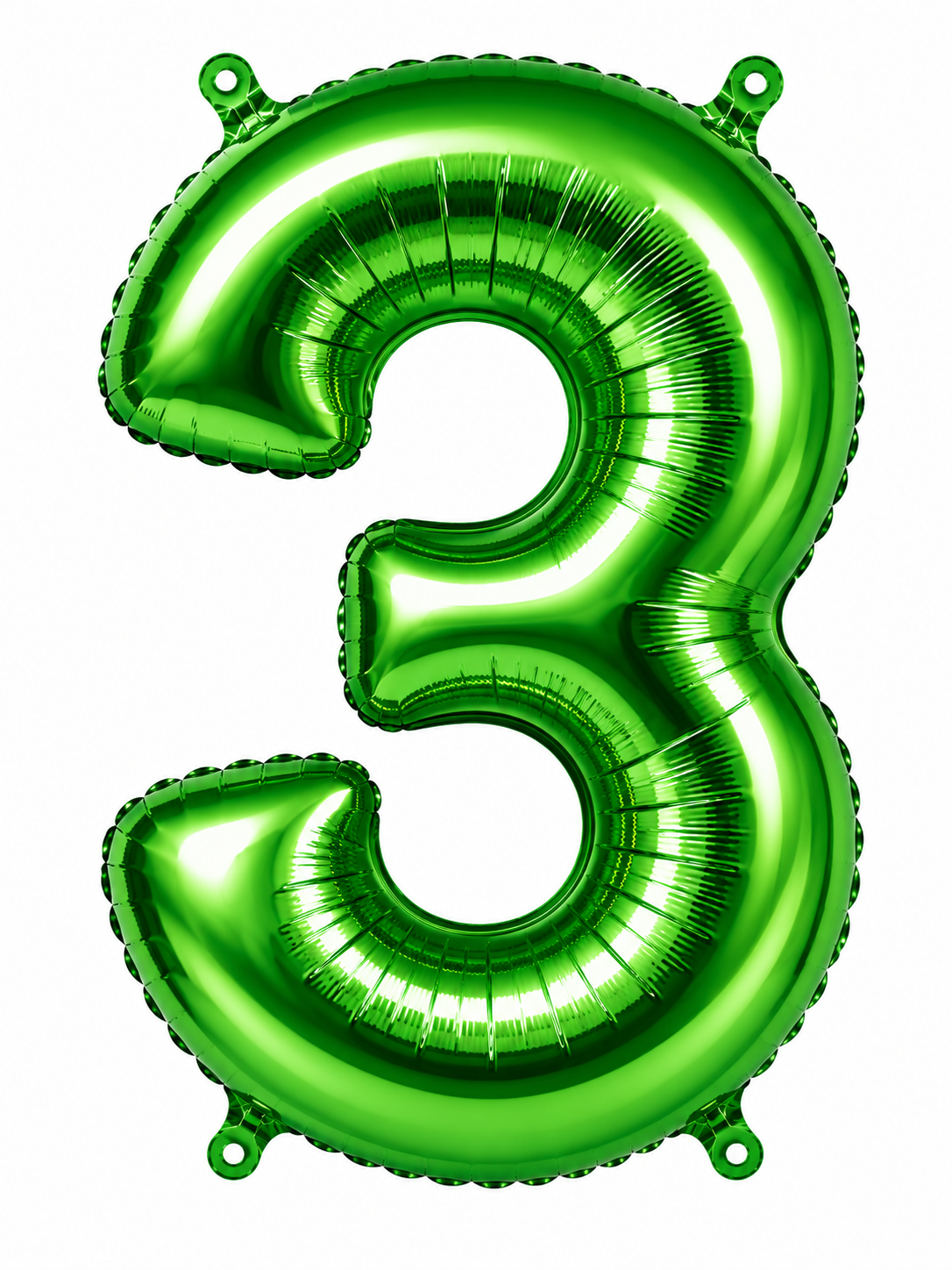 NUMERO DE GLOBO 3 VERDE 32"