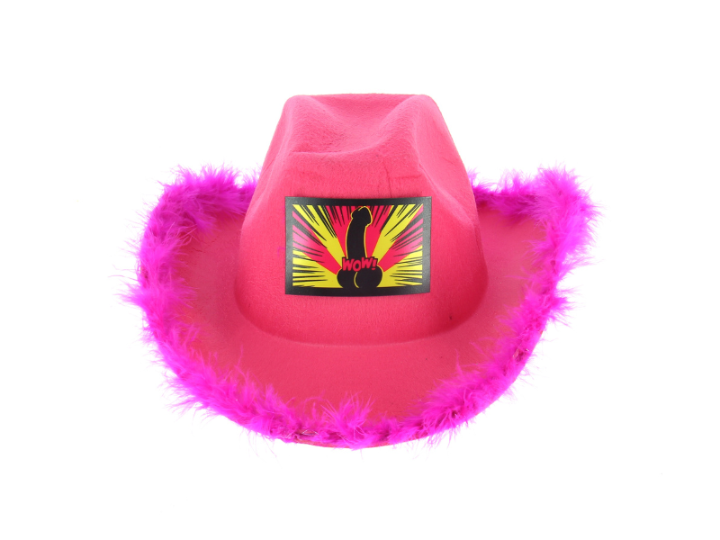 Gorro Cowboy Led Fucsia Soltera - BeatSync (Iluminación al ritmo de la música)