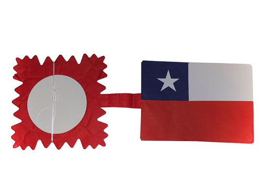 Guir Tricolor Flor Bandera 2Mt - Cotillon Spa - Carnaval Online