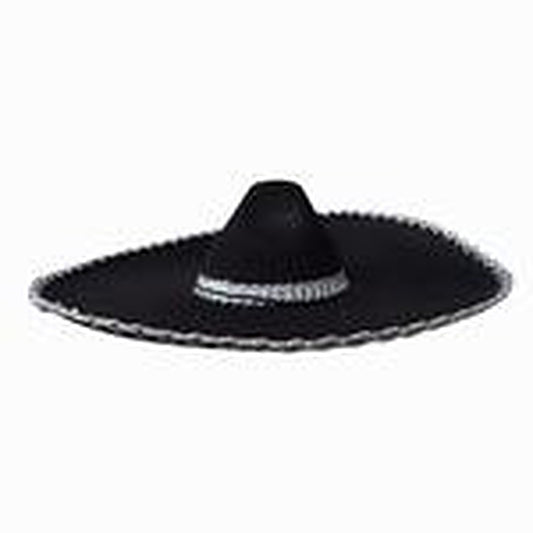 Sombrero Mexicano Negro Grande X1Uni