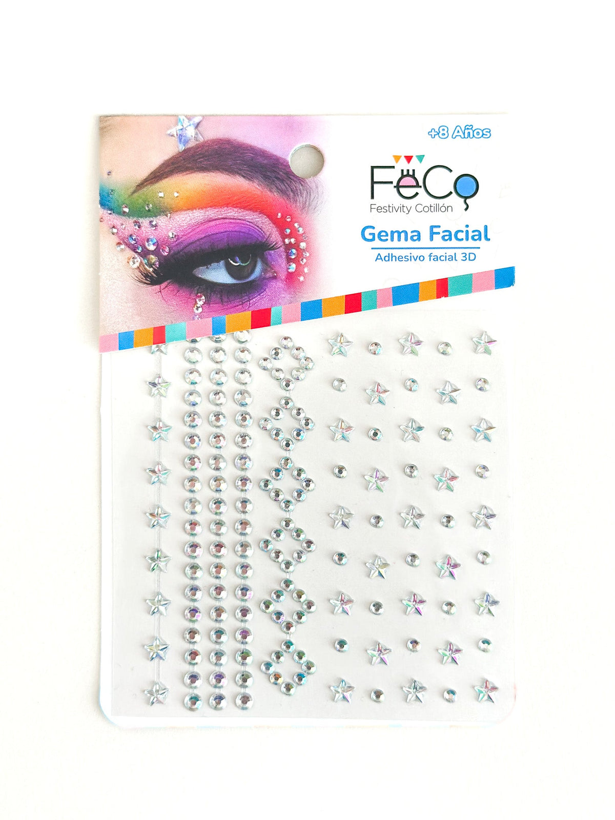 Adhesivo Deco Estrellas Nacarado X1 Uni - Don Cotillon