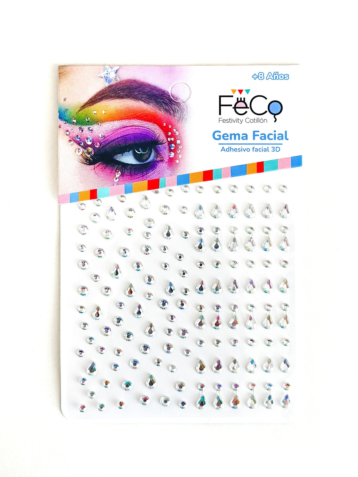 Adhesivo Deco Gotas Nacarado X1 Uni - Don Cotillon