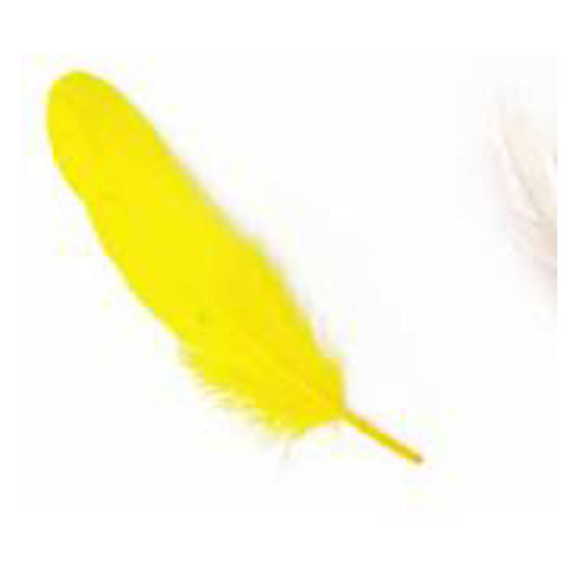 Pluma 17Cm Amarillo X12Uni