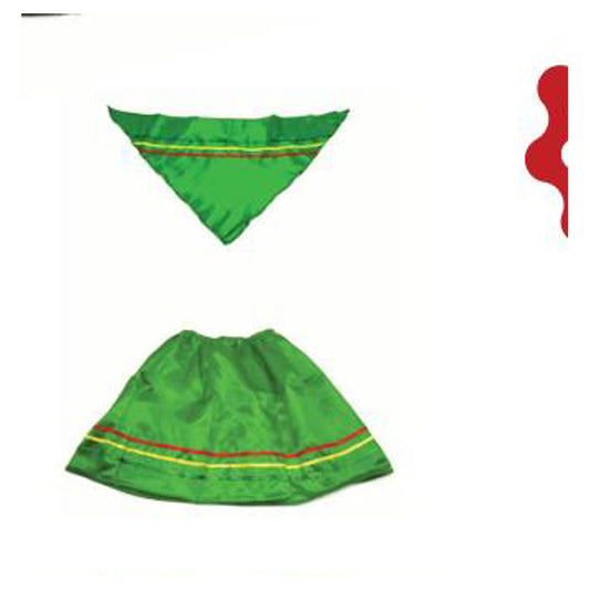 Traje Nortino Mujer Verde 5-6 X1Uni