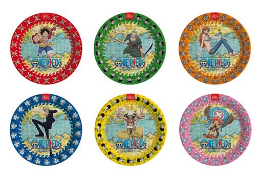 PLATOS REDONDO ONE PIECE X6UNI