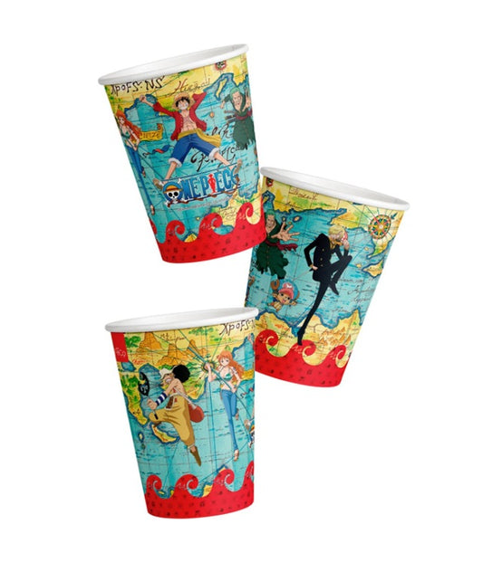 VASOS POLIPAPEL ONE PIECE X6UNI