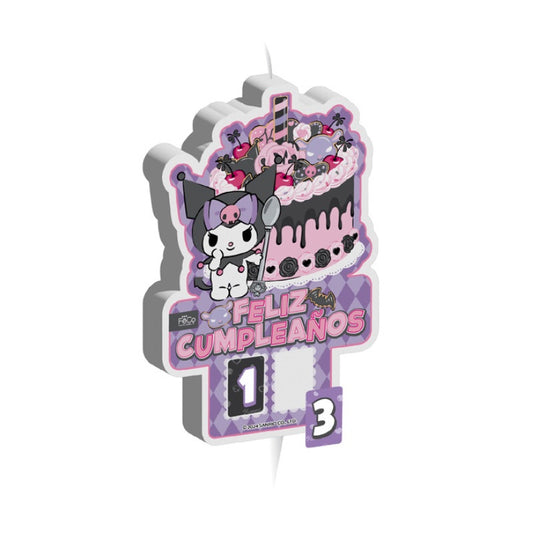 VELA 2D ADESIVO KUROMI X1UNI