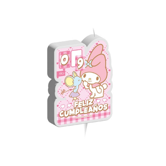 VELA 2D ADESIVO MY MELODY X1UNI