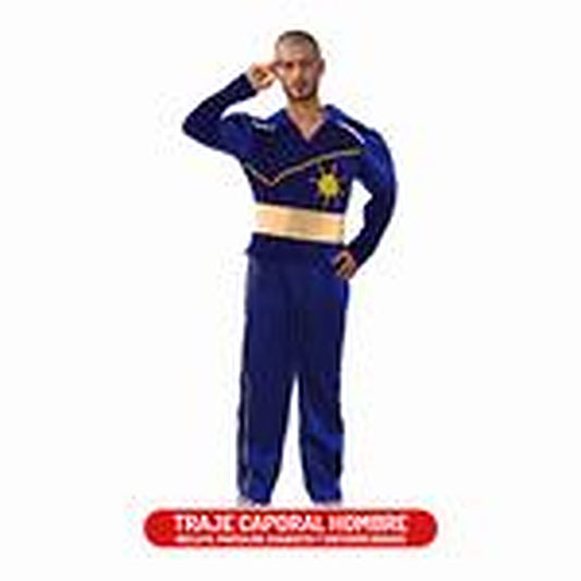 Traje Caporal Hombre L Azul