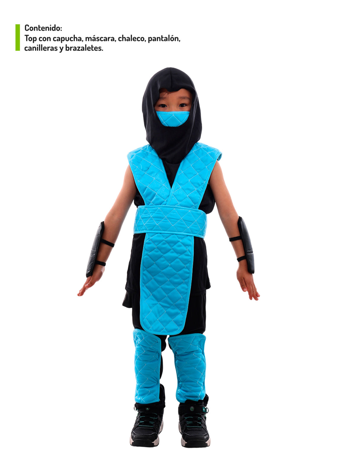 Traje Ninja Celeste 10-12 - Don Cotillon