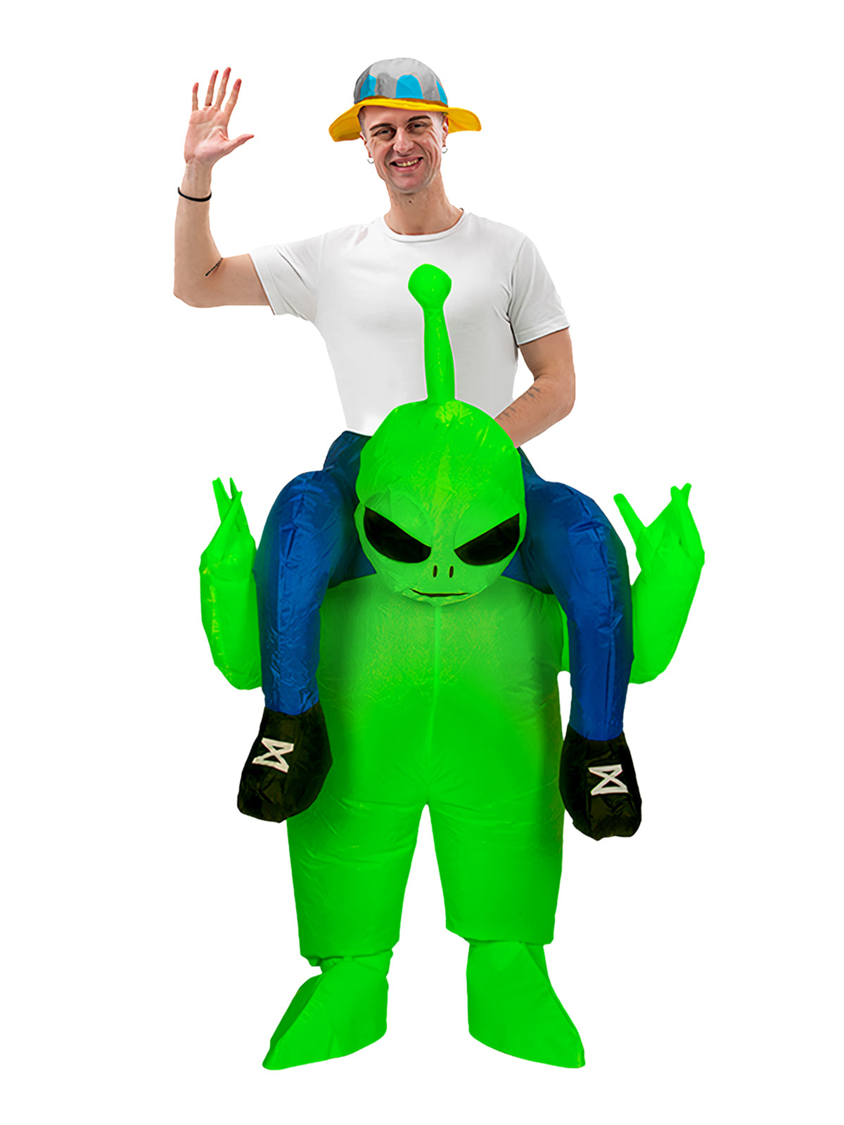 Traje Adulto Inflable Alien Ride 160-190Cm X1Uni - Don Cotillon