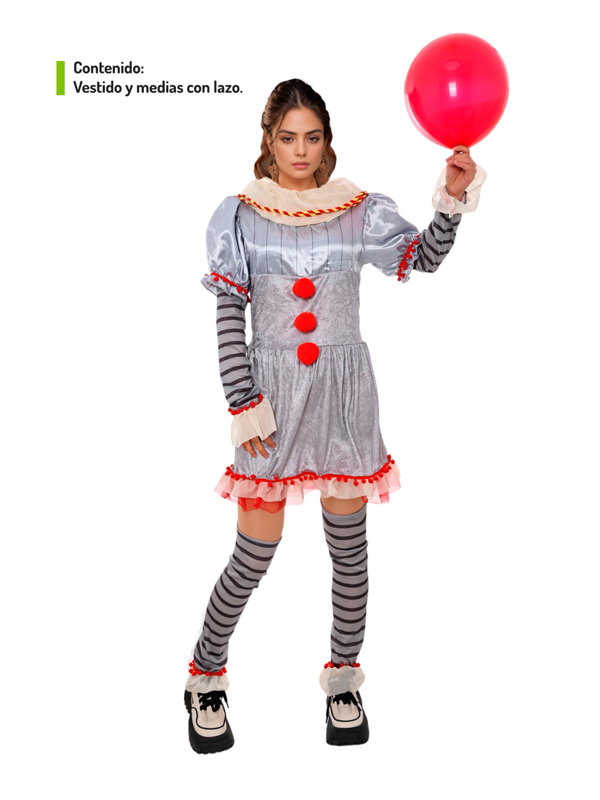 Traje Adulto Payasa S - Don Cotillon