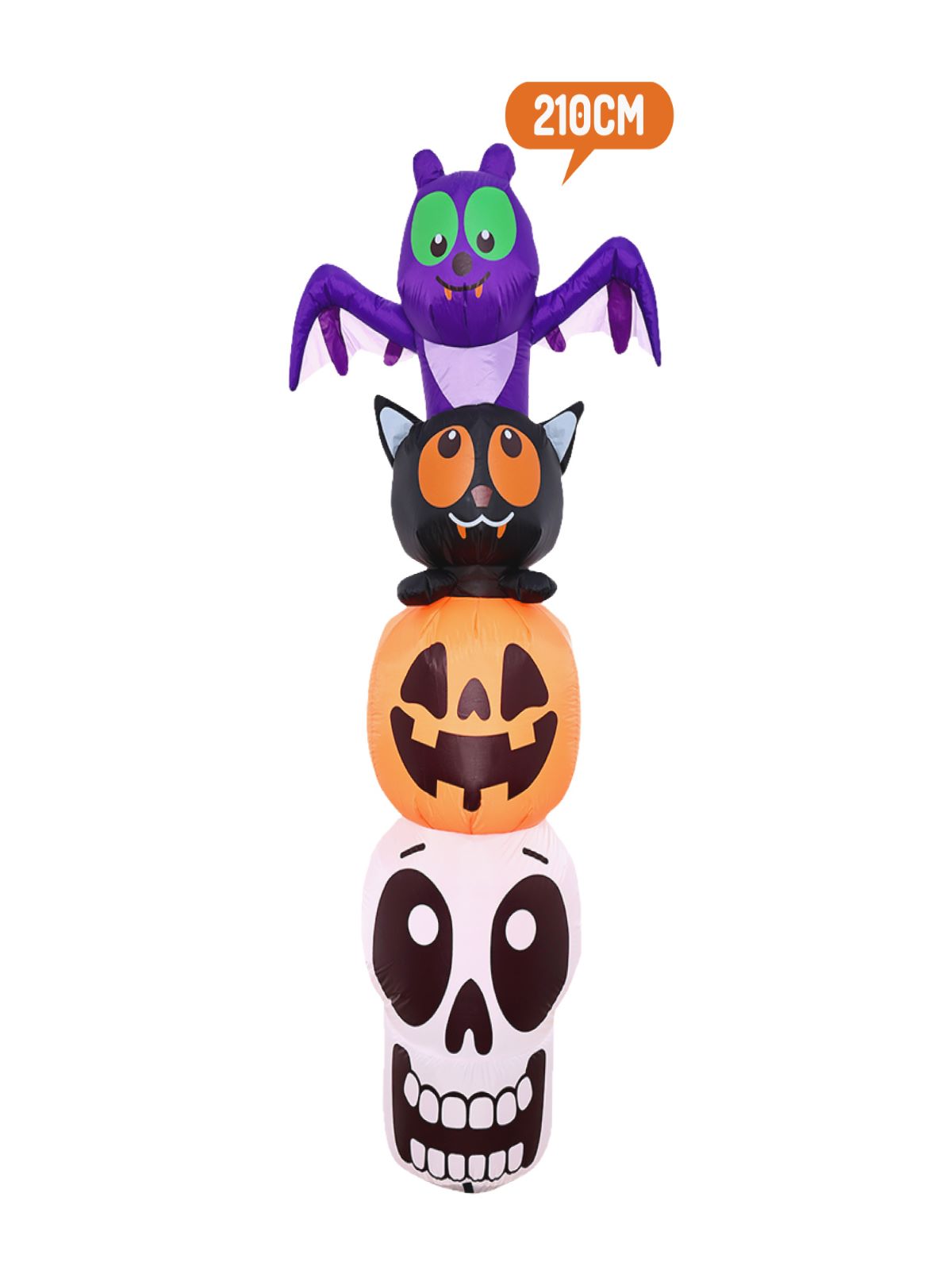 Deco Totem Halloween Inflable Led 210Cm - Don Cotillon
