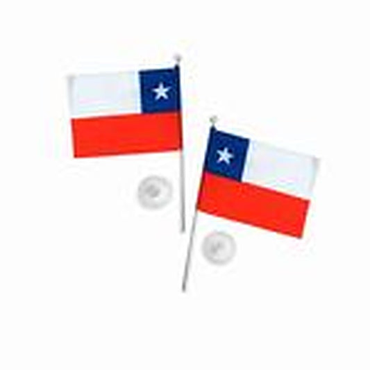 Chupete Bandera Chile/Chile 6X9 X12Uni