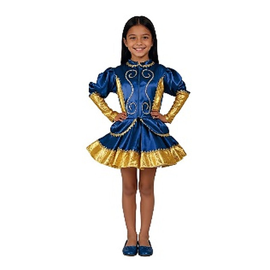 Traje de caporal mujer azul talla 7-9 años