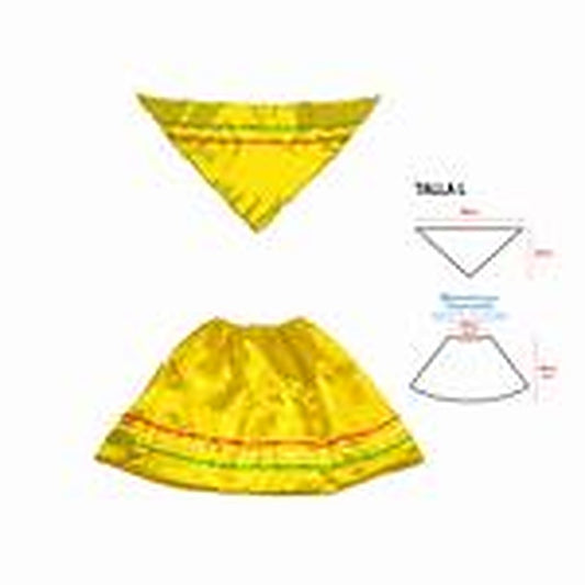 Traje Nortino Mujer Amarillo 13-14 X1Uni