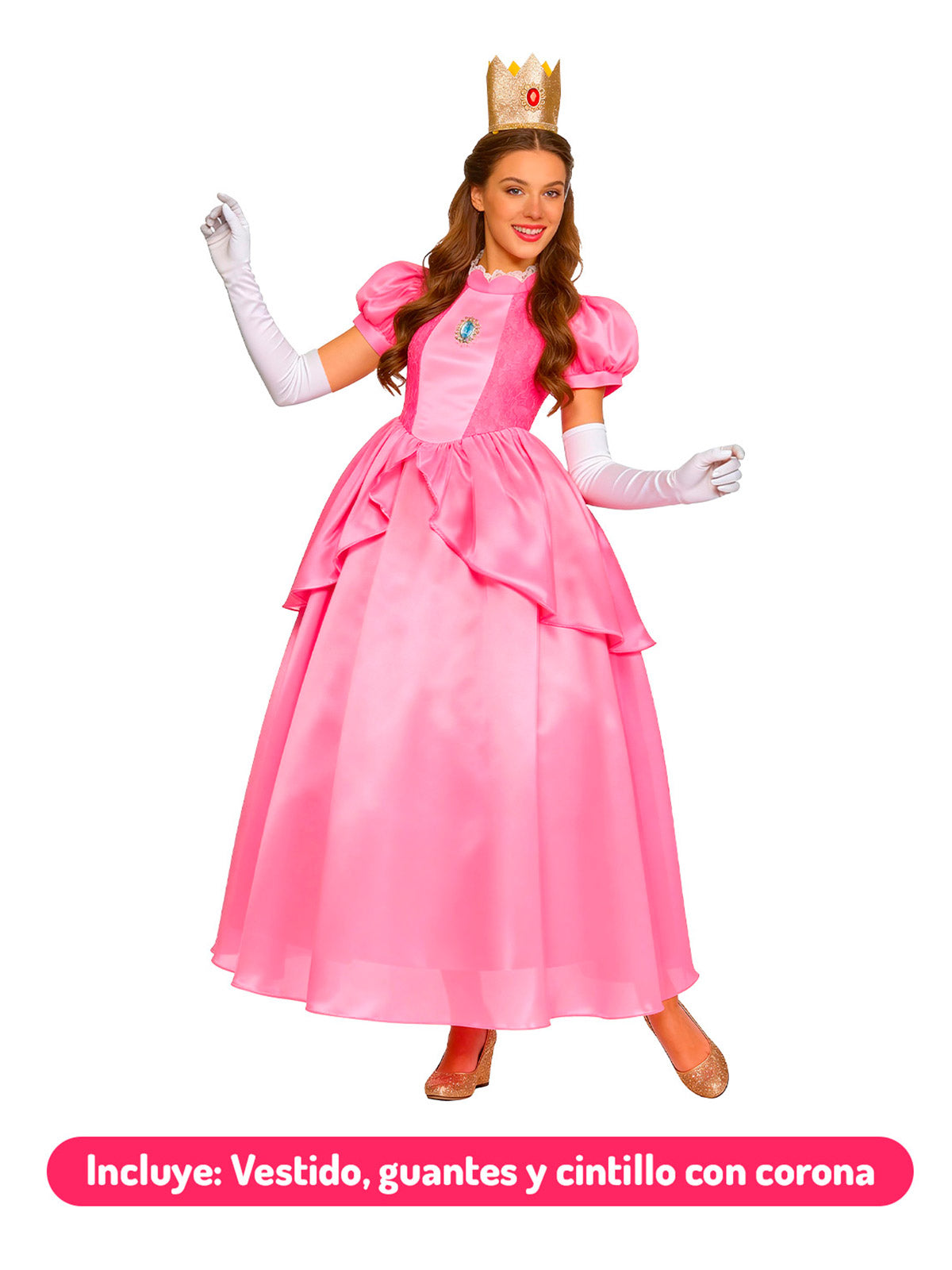 Traje Princesa Fucsia M - Don Cotillon
