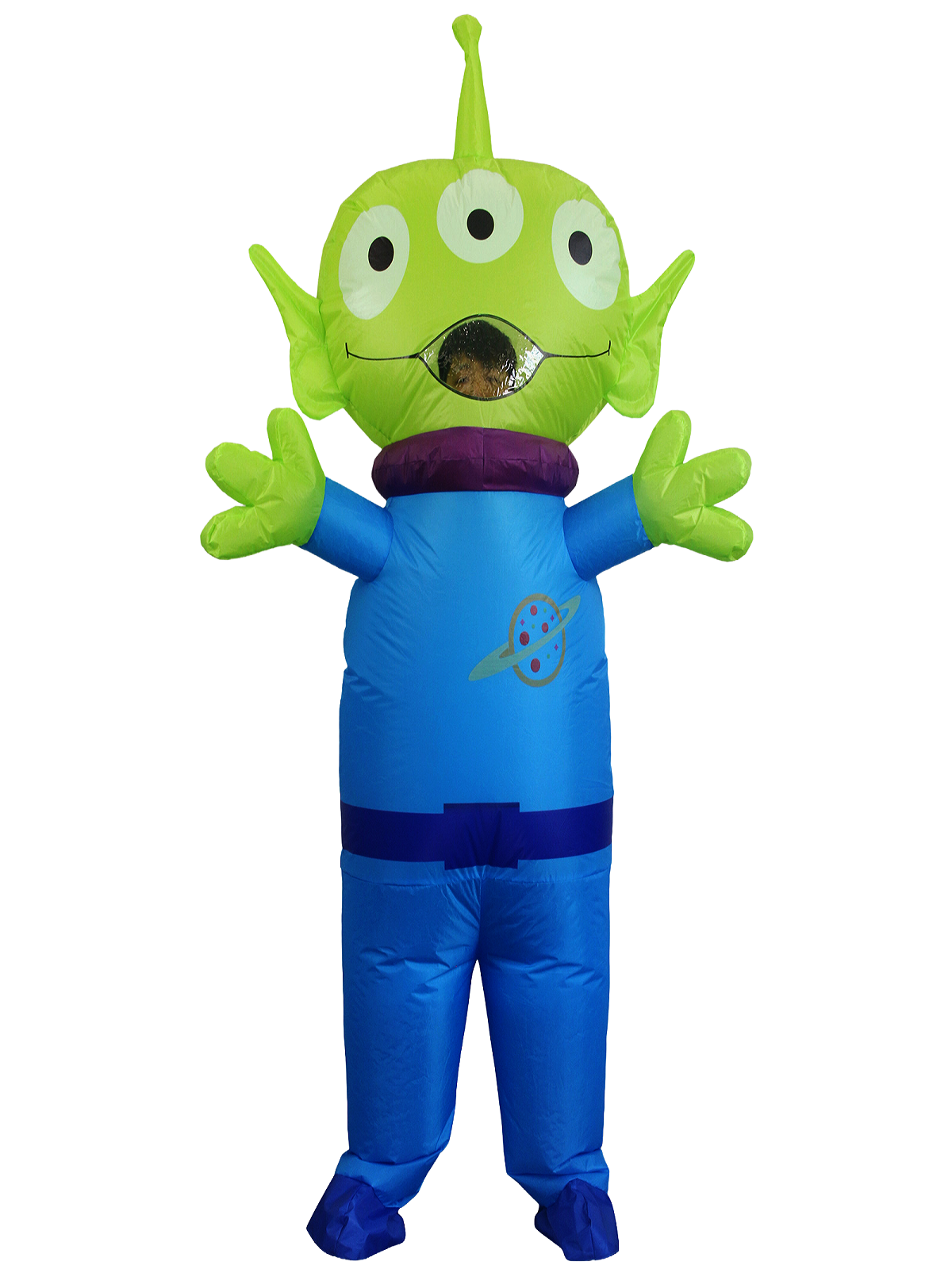 Traje Adulto Inflable Alien Traje 160-190 cm - Don Cotillón