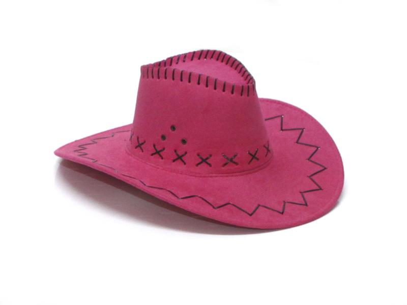 Gorro Cowboy Americano Fucsia - Airy - Carnaval Online