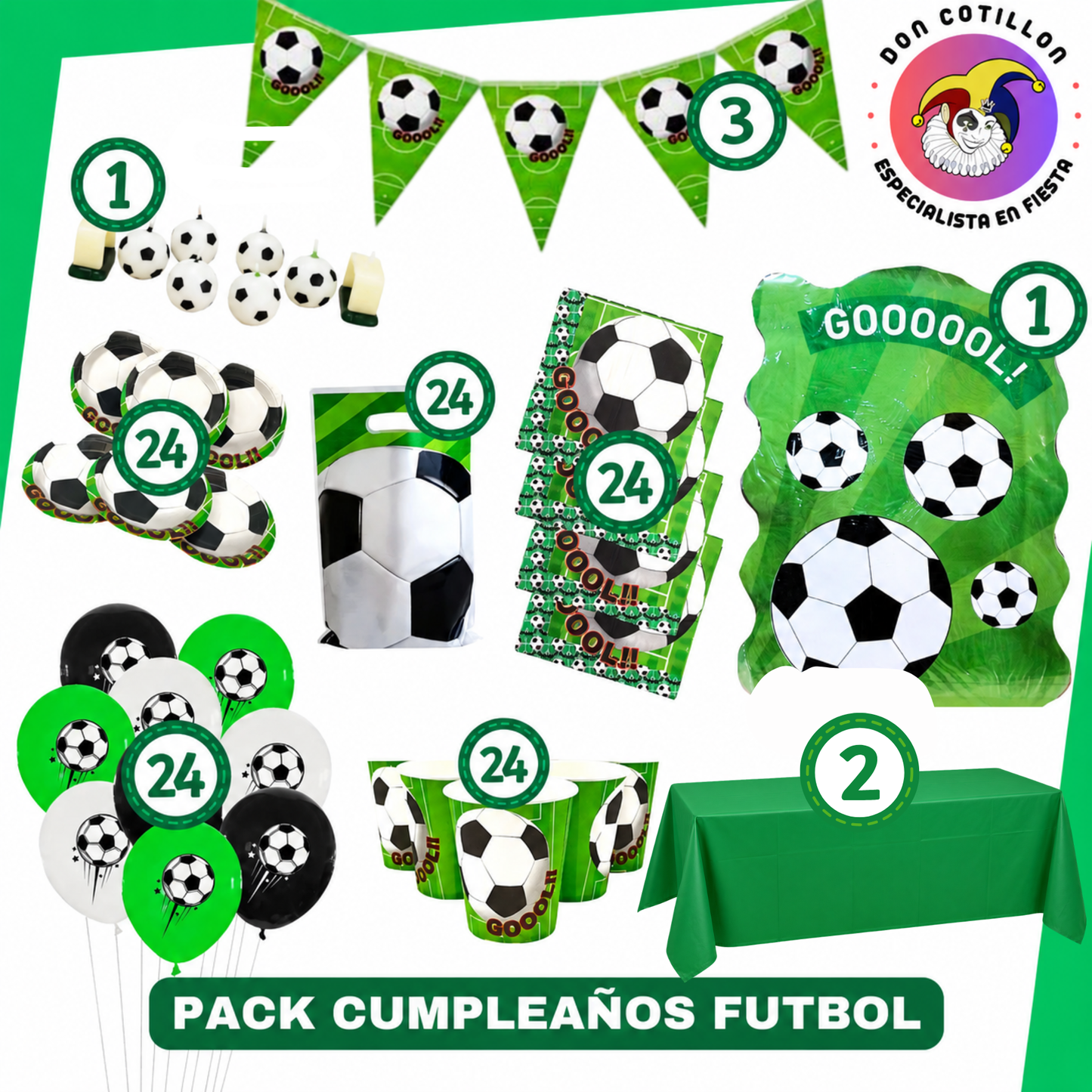 PACK CUMPLEAÑOS FUTBOL