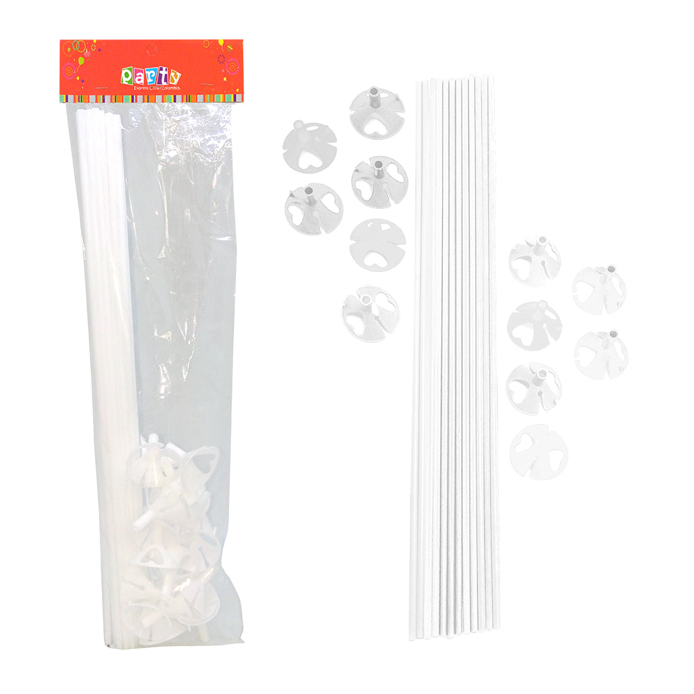 Varillas X 10 Unid 30 Cms Color Blanco