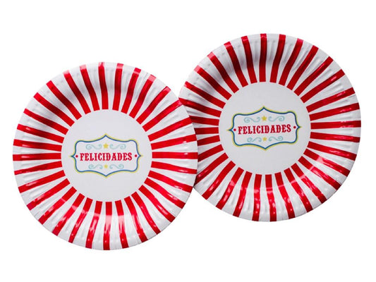 Platos Circo X 6 - Airy - Carnaval Online