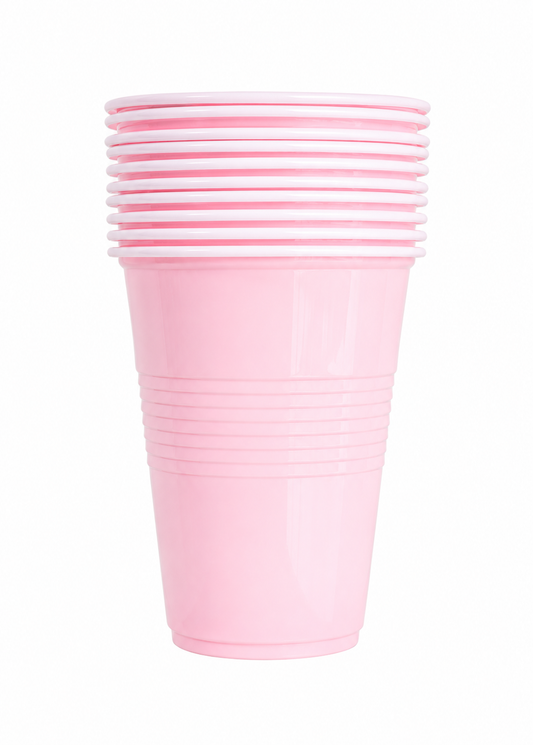 VASO ROSA DE 450ML X10UNI