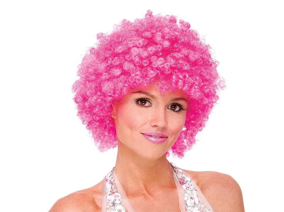 Peluca Afro Fucsia - Airy - Carnaval Online