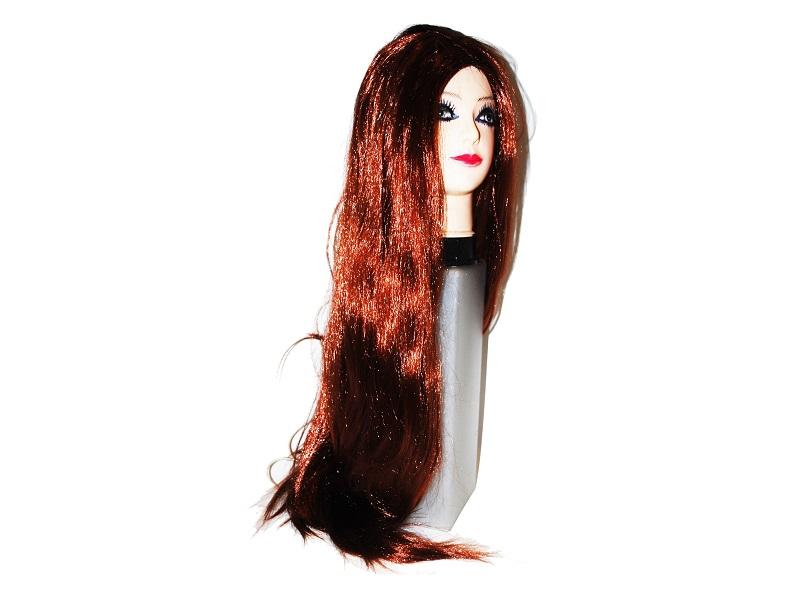 Peluca Lisa Larga Extra Castaña - Airy - Carnaval Online