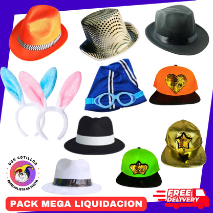 MEGA LIQUIDACION PACK 280 PRODUCTOS COTILLON