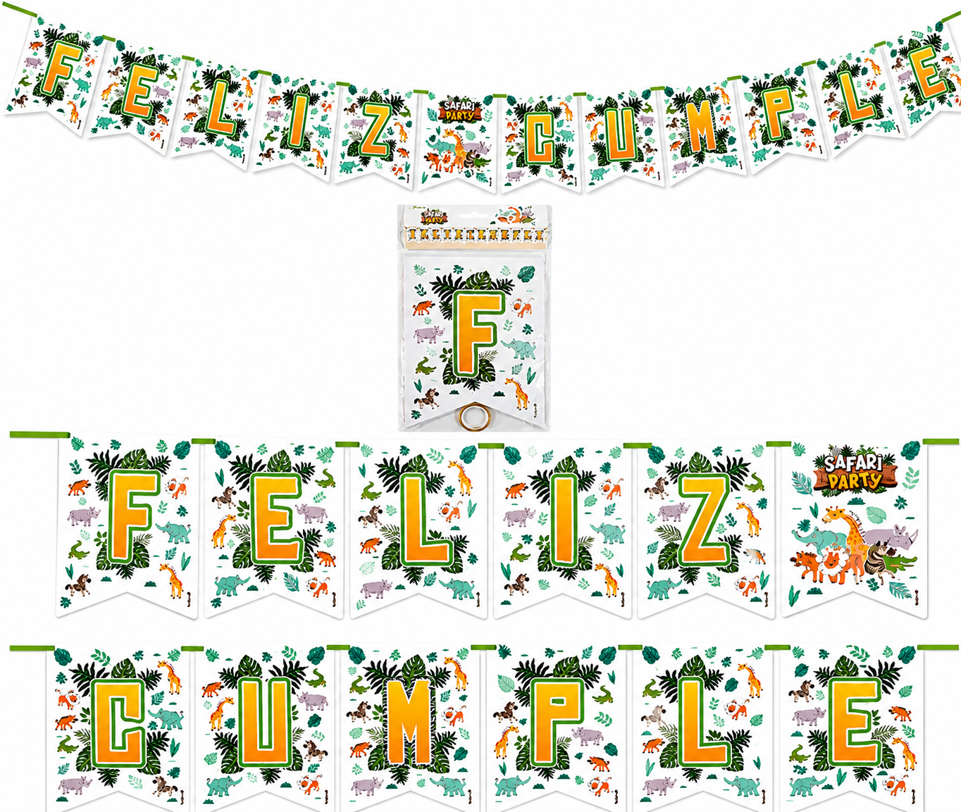BANNER F.C. LETRAS SAFARI PARTY