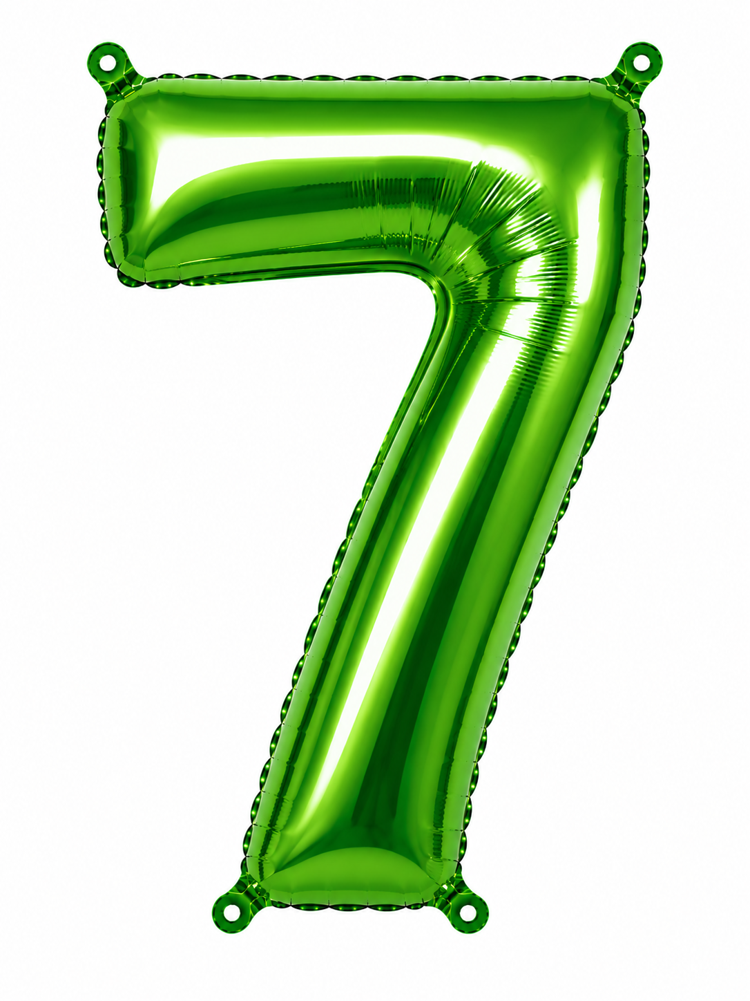 NUMERO DE GLOBO 7 VERDE 32"