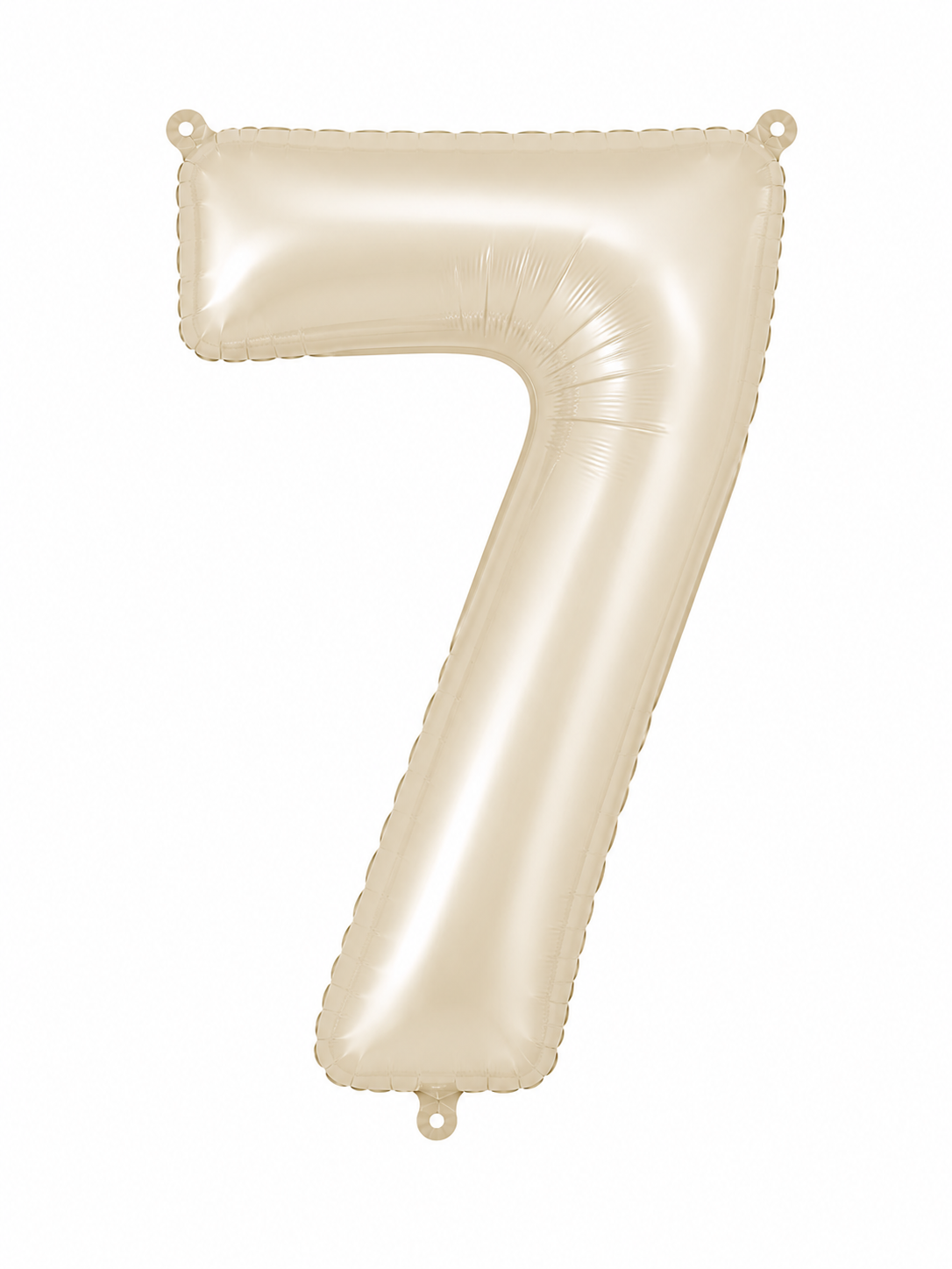 NUMERO DE GLOBO 7 BEIGE 32"