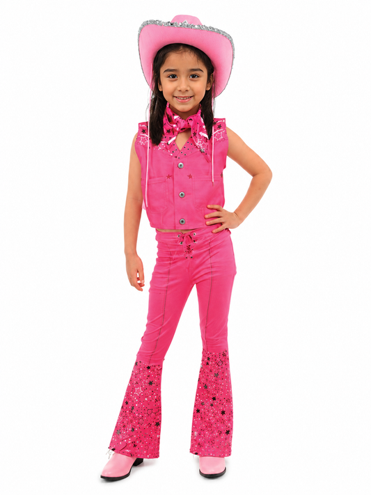 DISFRAZ VAQUERITA ROSA NIÑA