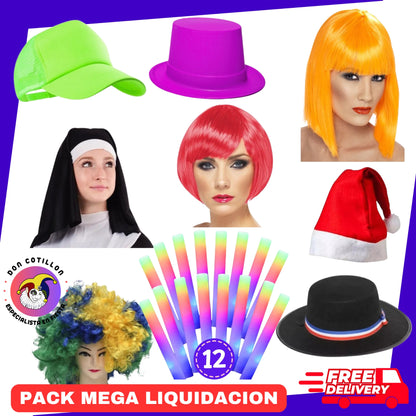 MEGA LIQUIDACION PACK 280 PRODUCTOS COTILLON