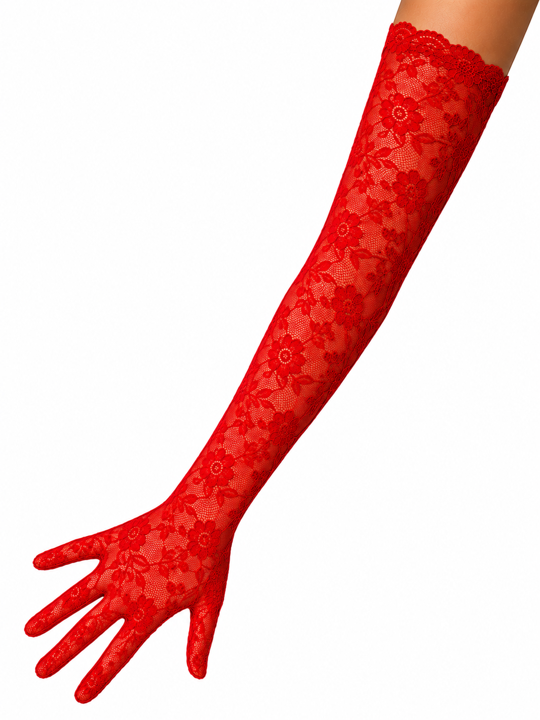 GUANTES DE ENCAJE LARGOS