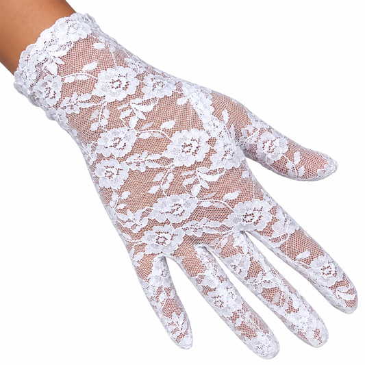 GUANTES DE ENCAJE CORTO