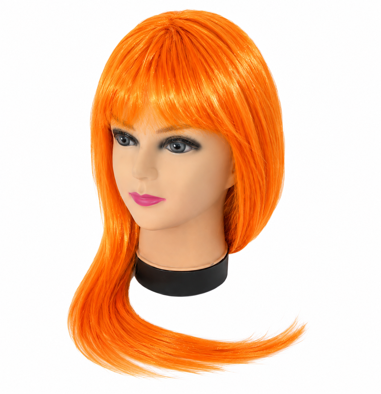 PELUCA NARANJA LARGA