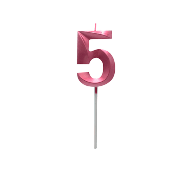 Velas Fucsia Metalizadas